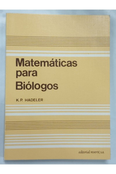 Matematicas para Biologos